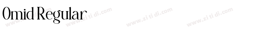 Omid Regular字体转换